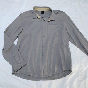 REI Cooperative grey long sleeve button down mens large